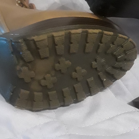 SALE JLOPEZ TAUPE LACE UP WITH ZIPPER HALF BOOTS - Picture 7 of 8